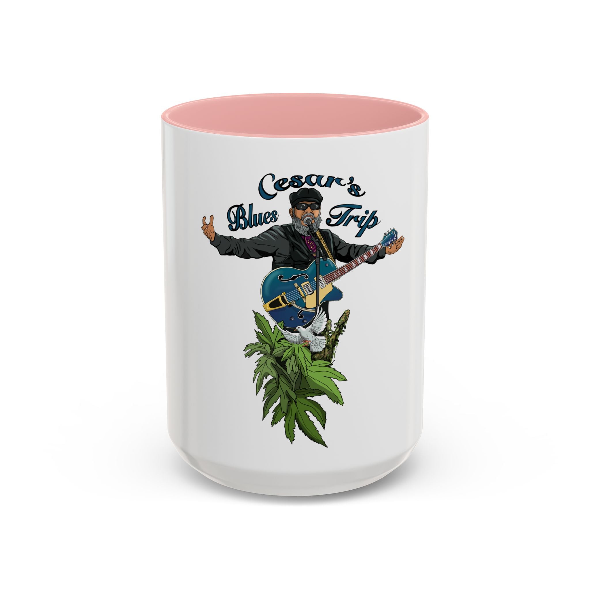 Accent Coffee Mug (11, 15oz) Cesar’s Blues Trip