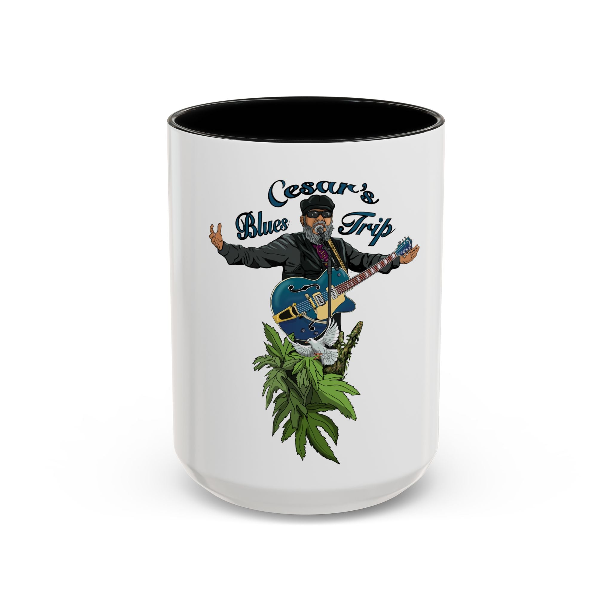 Accent Coffee Mug (11, 15oz) Cesar’s Blues Trip