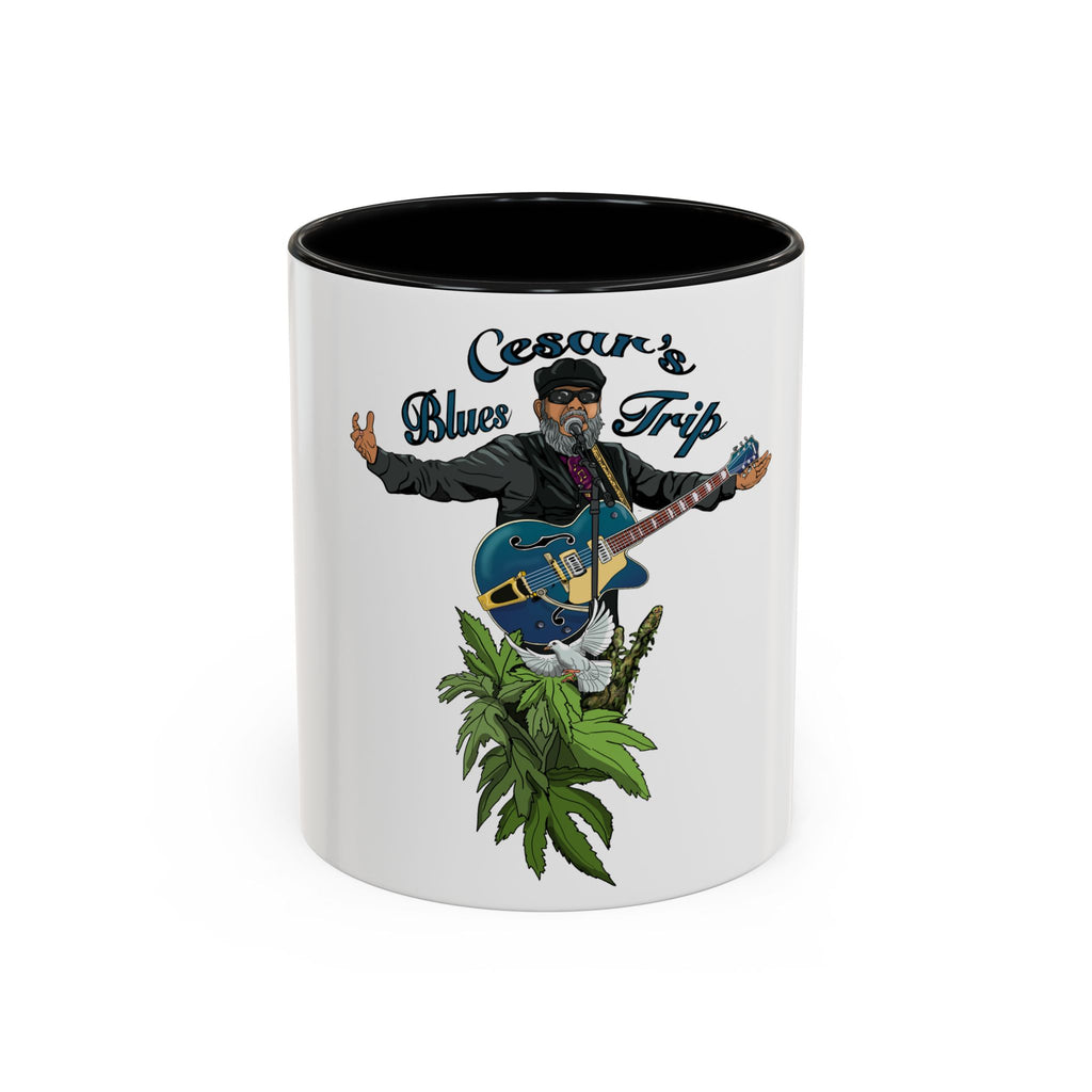 Accent Coffee Mug (11, 15oz) Cesar’s Blues Trip