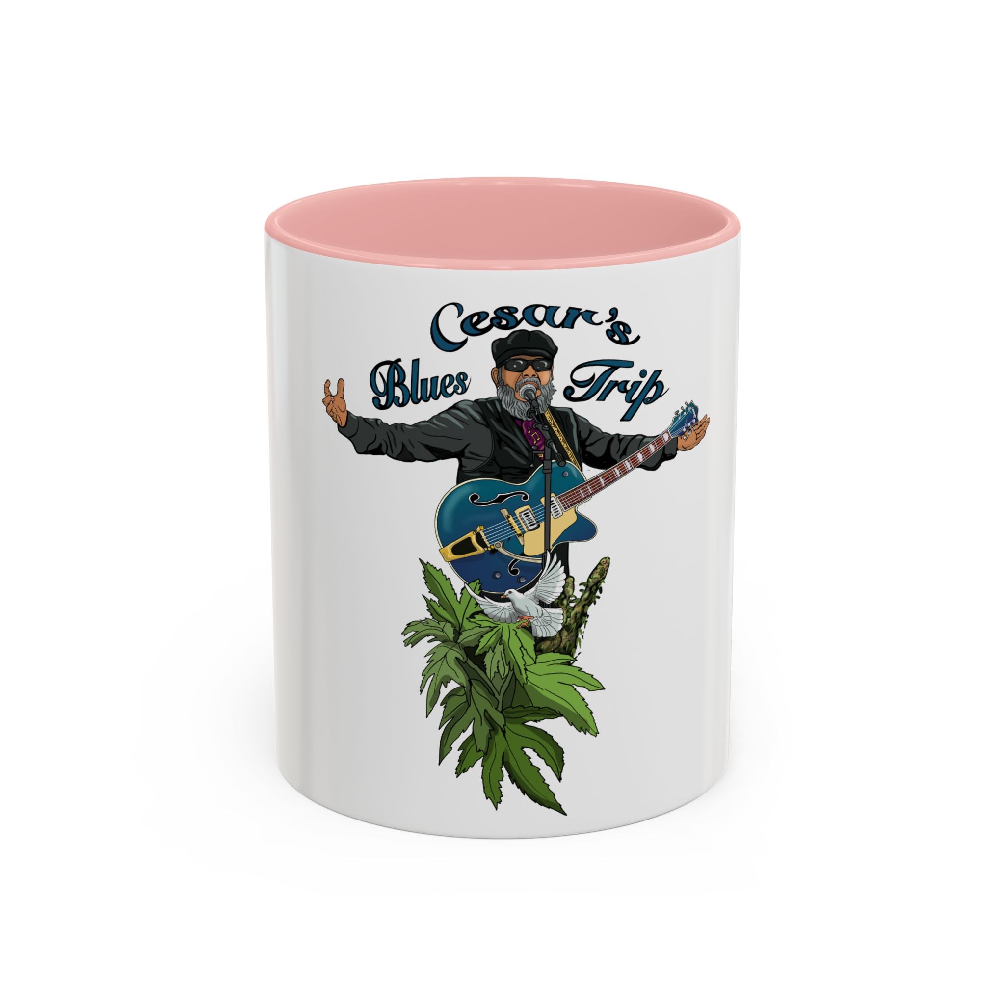 Accent Coffee Mug (11, 15oz) Cesar’s Blues Trip