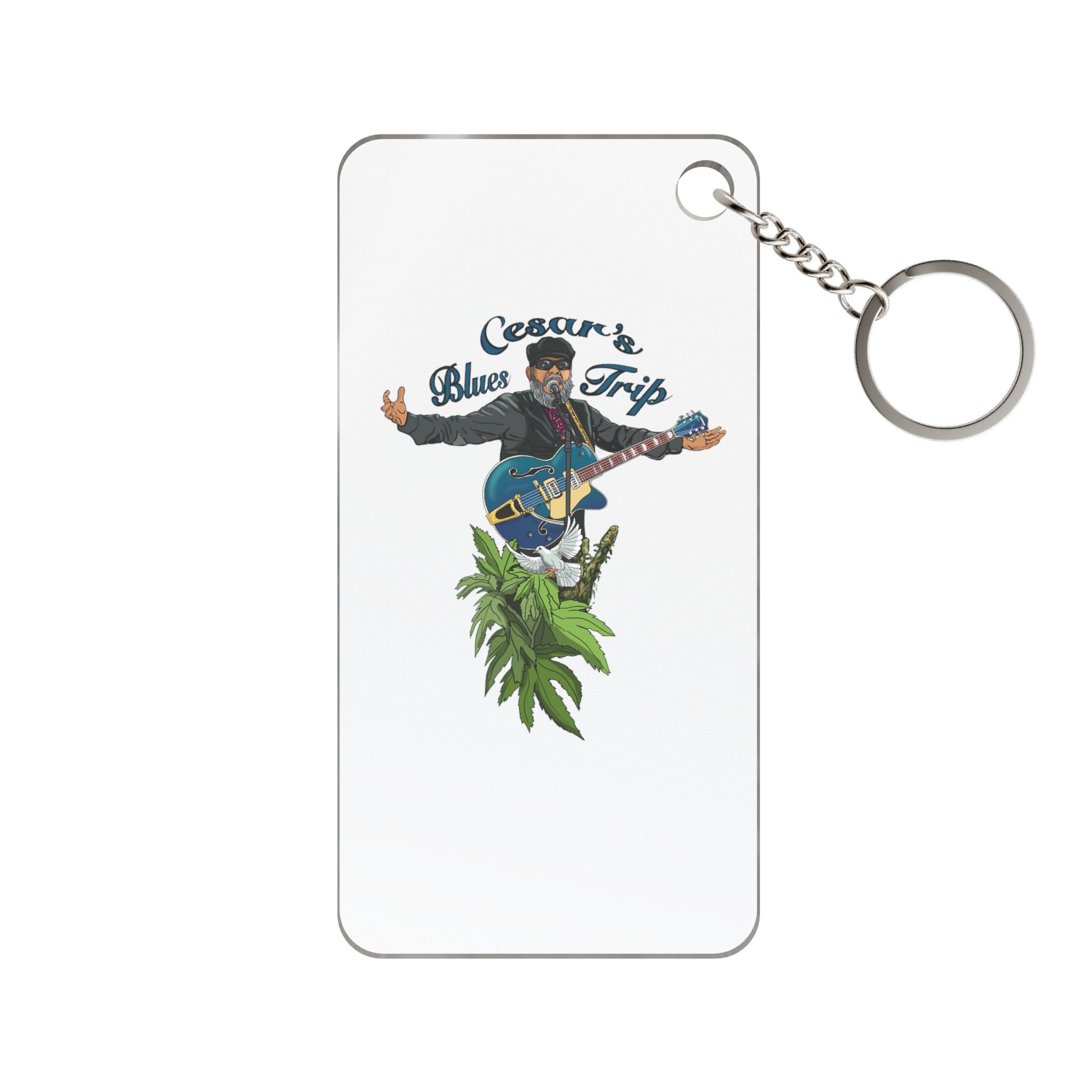 Cesar’s Blues Trip Single-Sided Printed Keychain Charm