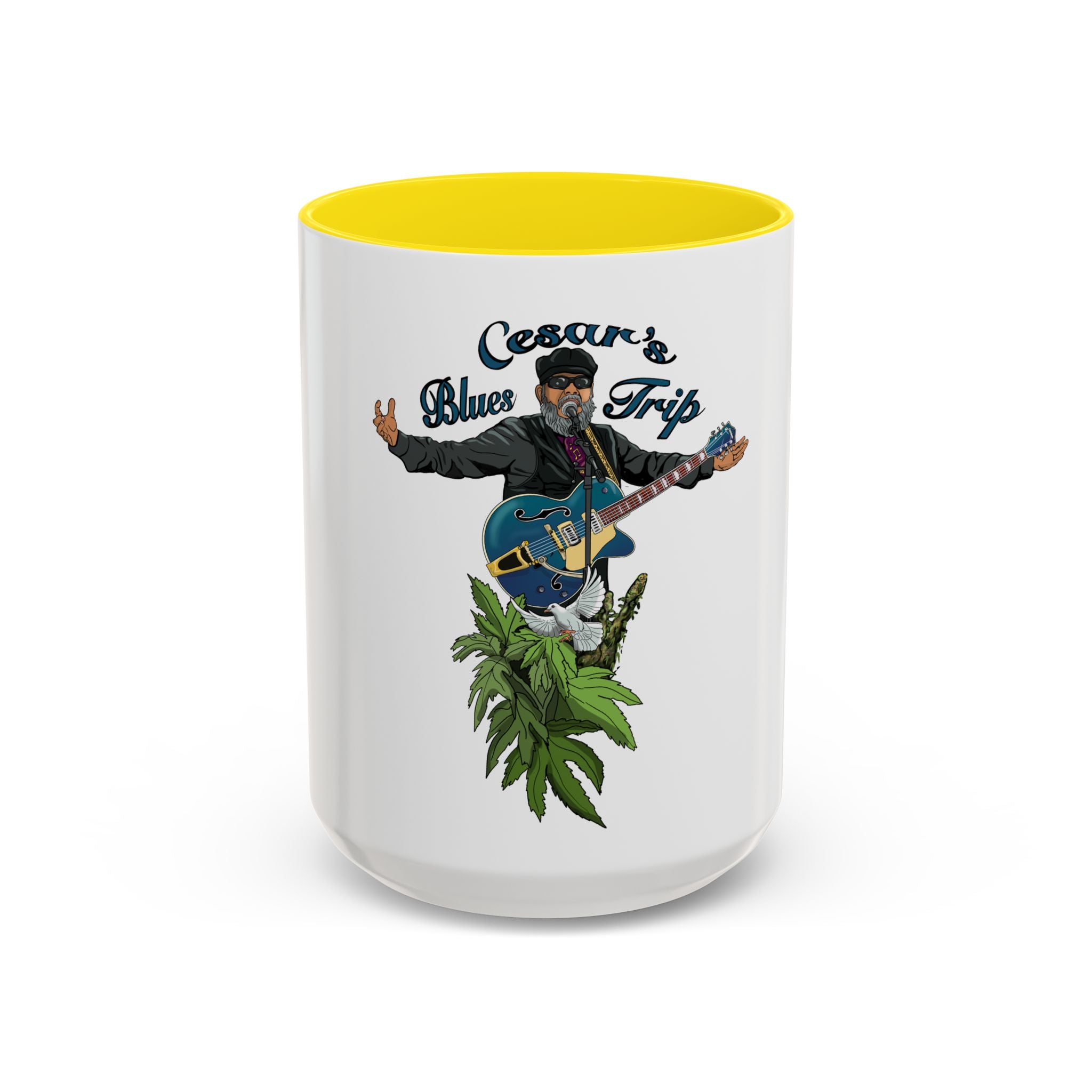Accent Coffee Mug (11, 15oz) Cesar’s Blues Trip