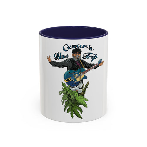Accent Coffee Mug (11, 15oz) Cesar’s Blues Trip