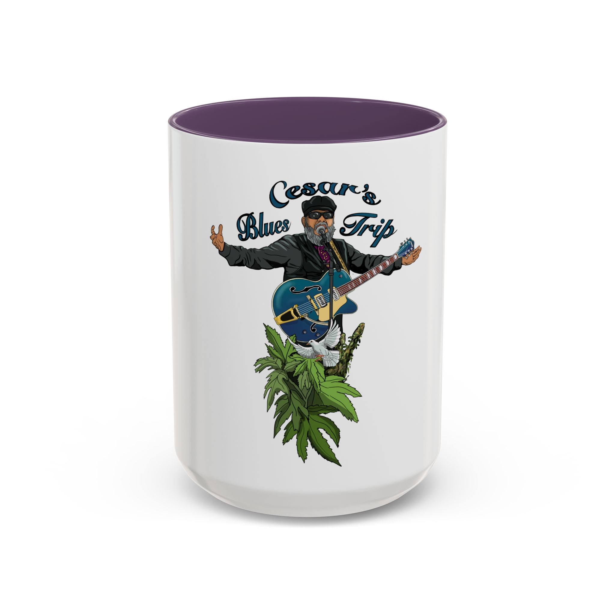 Accent Coffee Mug (11, 15oz) Cesar’s Blues Trip