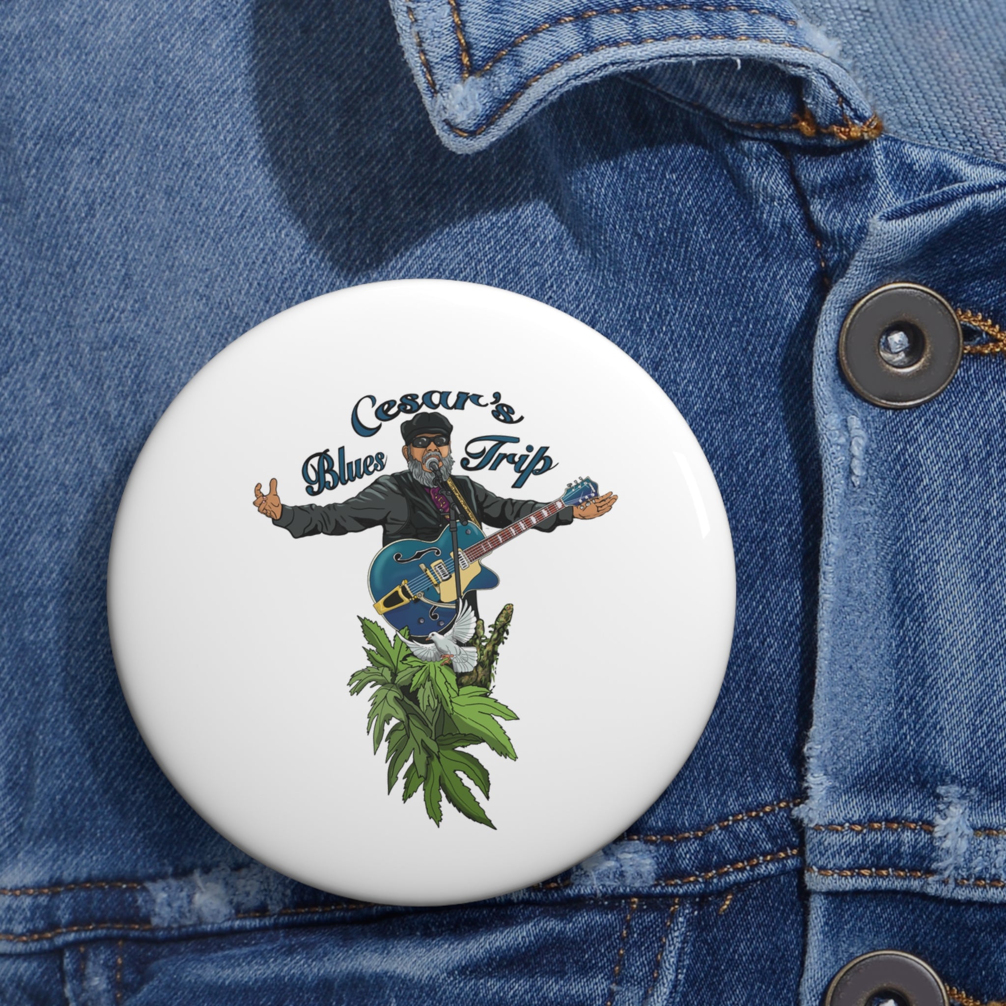 Cesar’s Blues Trip button