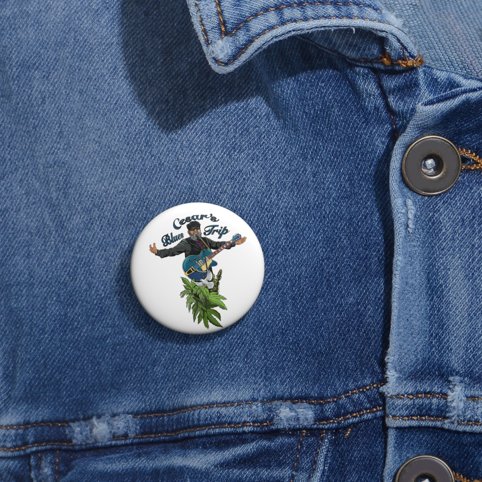 Cesar’s Blues Trip button