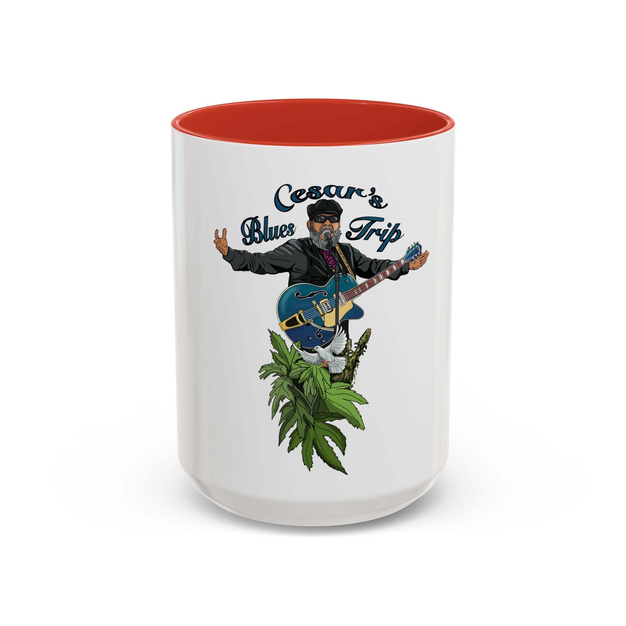 Accent Coffee Mug (11, 15oz) Cesar’s Blues Trip
